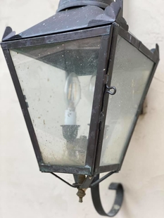 before cleaning light fixture