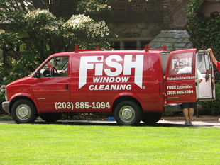 Fish Window Cleaning Van