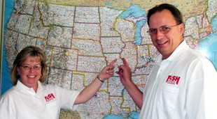 Terry & Walt Wilcoxson - Owners, Fish Window Cleaning