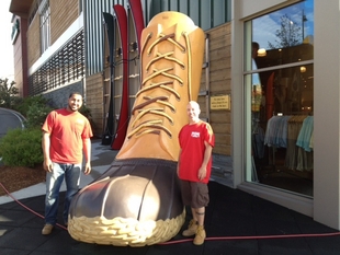 Crew and boot outside LL Bean store Window Cleaners Dedham Window Cleaners Dedham Crew and boot outside LL Bean store