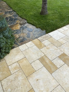 professionally cleaned pavement