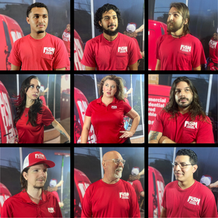 fun head shots of owner cole robinson and some of her employees