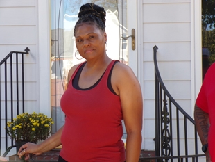 owner of the house that's being cleaned who battled with breast cancer and survived