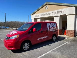 Branded Van in Front of Jackson County Health Department Building