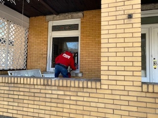 Fish Window Cleaner Cleaning Windows on Home