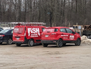 Two Fish Window Cleaning Branded Vehicles