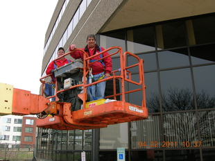 Joe and Sean on their way up on Wall St.