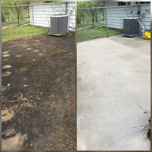 Before & After Pressure Washing