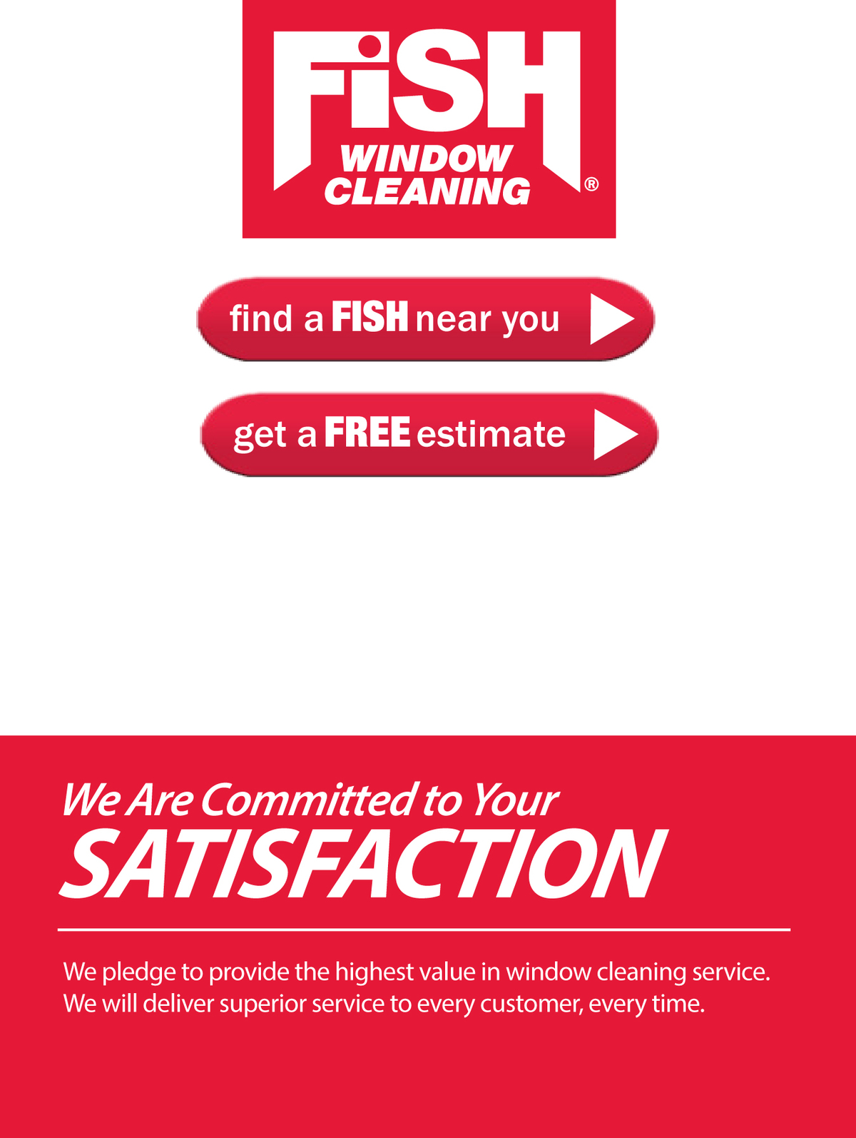 Fish Window Cleaning Brochure